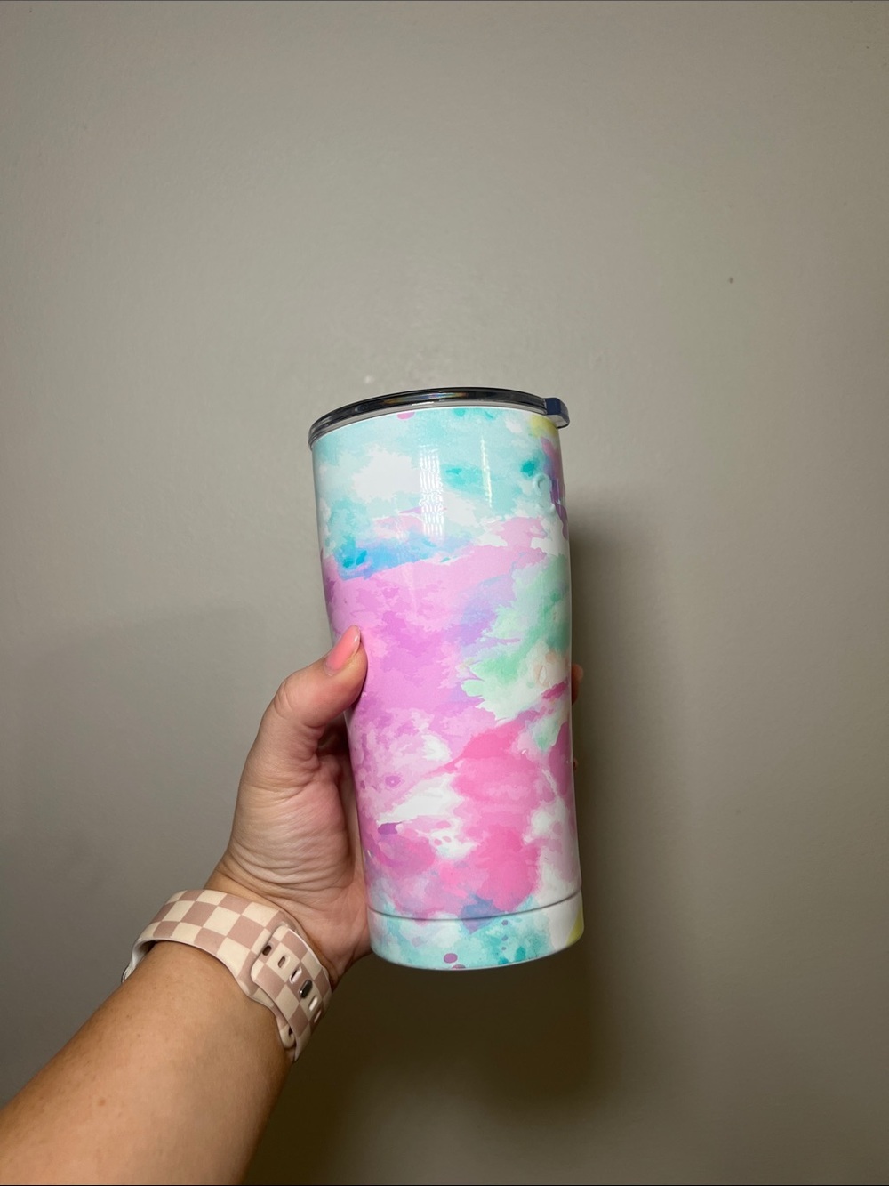 SIC Pastel Watercolor Stainless Tumbler - Pink, Mint, Lavender